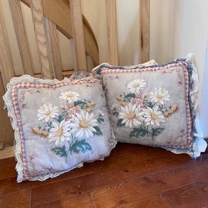 Antique Flower throw pillows